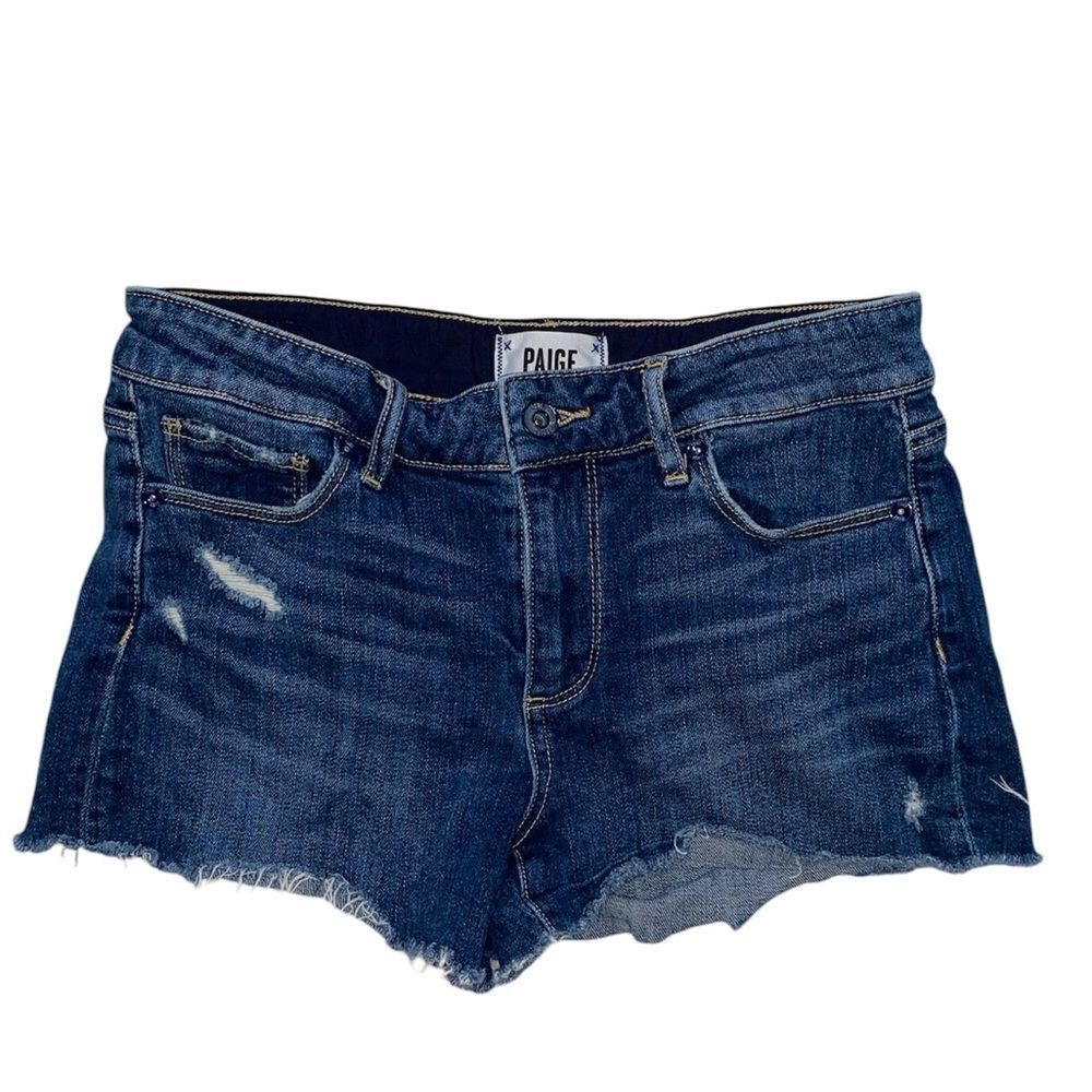 PAIGE Daryn Cut Off Jean Shorts Size 25